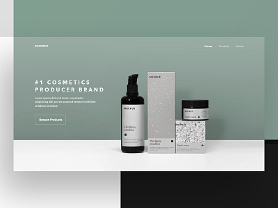 Sneak Peak - Shop Website colorful cosmetics dark minimal online perfume photography product shop ui ux website