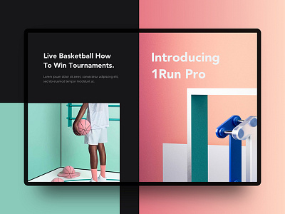 Play Basketball | Website Intro concept 3d illustration abstract apple creative google gradient minimal photography ui ux website