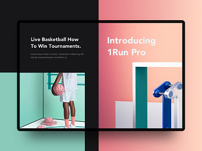 Play Basketball | Website Intro concept