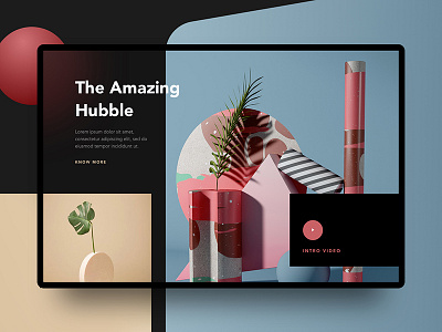 Conceptual Web UI - Creative Layout Exploration 3d illustration abstract apple creative google gradient minimal photography ui ux website