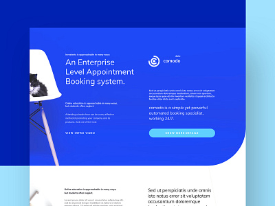 Comodo - Landing Page | Full Preview creative credit debit card design desktop ecology tree plant financial google apple microsoft gradient illustration isometric landing page minimal colorful photography plant environment shadow product landing page ui unopie design agency user flow journey ux website