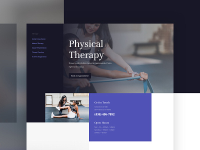 Physical Therapy | Divi Layout cms creative doctor landing page layout medical minimal physical therapy physician theme theme design web website wordpress
