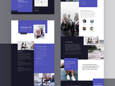 Physical Therapy | Divi Layout by Ali Sayed for Elegant Themes on Dribbble