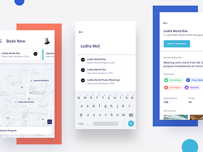 Homa properties - Brokerage Platform Design 2019 trend design android ios hybrid app application colorful creative dashboard design fluid illustration minimal ui ux