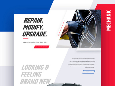 Mechanic Landing Page - | Divi