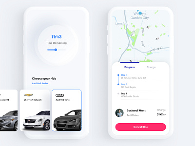 Premium Ride - Mobile Application UI