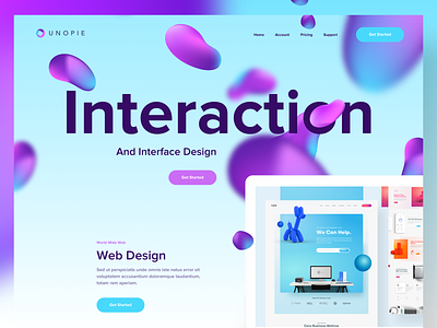 Interaction Design Studio - Landing Page agency branding clean colorful creative dashboard design gradient illustration interaction interactive landing page minimal mobile product product landing page ui ux web website