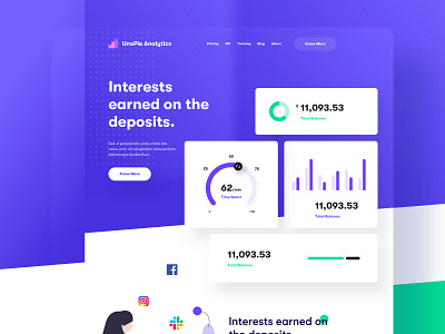 Banking and finance - Landing Page