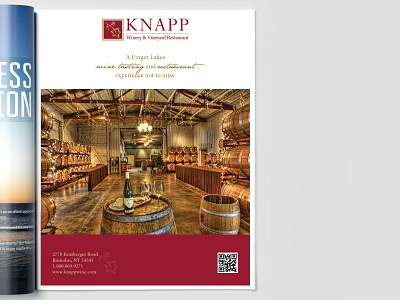 Client: Knapp Winery | Task: Full Page Magazine Ad