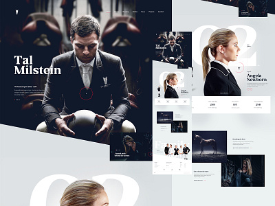 Tal Milstein Stables website from 2016 black and white clean fashion minimal typogaphy web design