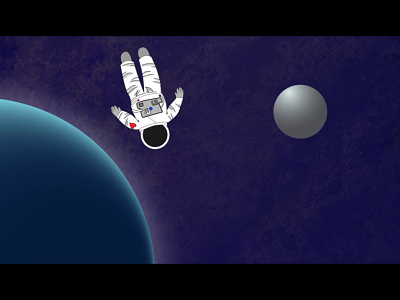 The Happy Astronaut after effects animation illustration motion