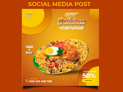 Social Media Post For Restaurant banner business free restaurant social media post web