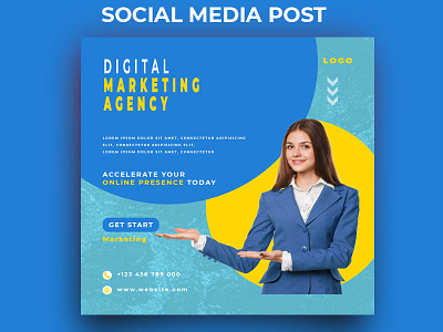 Digital Marketing Social Media Post 1080x1080 instagram post social social media