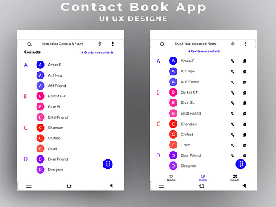 Contact Book Design