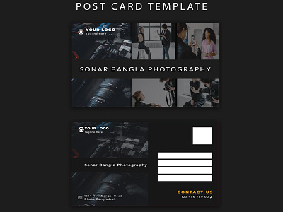 Postcard Template abstract advertisement agent artistic business business postcard clean postcard corporate illustrator post card invite post card invite postcard modern postcard