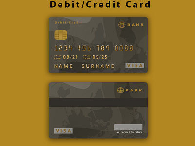 Debit/Credit Card Template