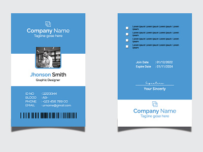 Id Card Design card carnet id id card identification identity card infinite background license mockup print print ready web