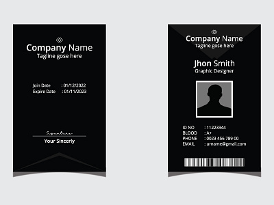 Id Card Design card carnet id id card identification identity card infinite background license mockup print print ready web