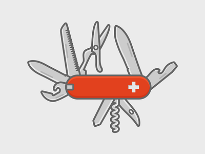 Swiss Army Knife Vector (.SVG)
