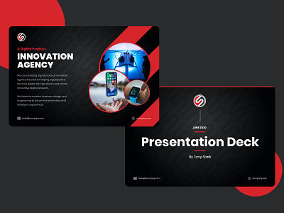Presentation Deck - Main Screens dark deck keynote presentation