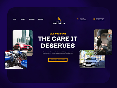 Car Repair Center Website auto car homepage repair shop website
