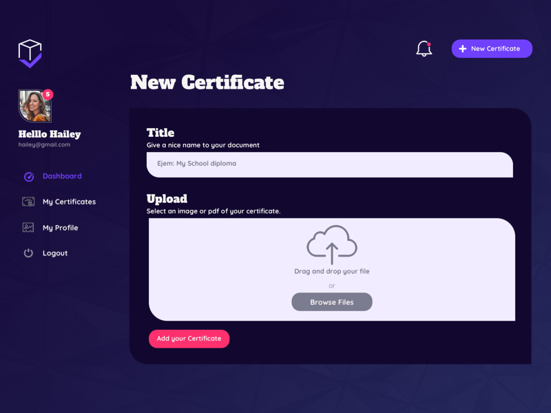 Certificate Uploader documents uploader certificate