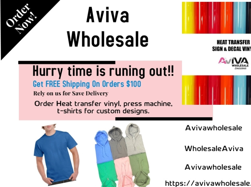 Heat Transfer Vinyl and Plain Imprintables by Aviva Wholesale on Dribbble