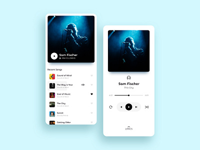 Music app design