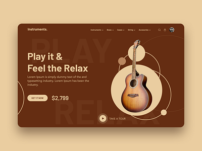 Instruments website design