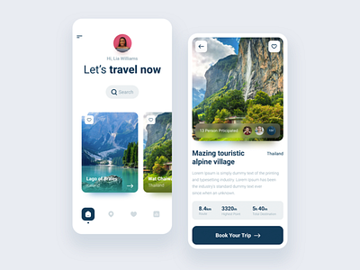 Traveling app design branding figma graphic design travel app travel app design travel app interface ui ux