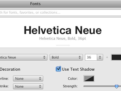 OS X Fonts Redesign dialog font font dialog fonts gray helvetica neue lucida grande os x redesign white
