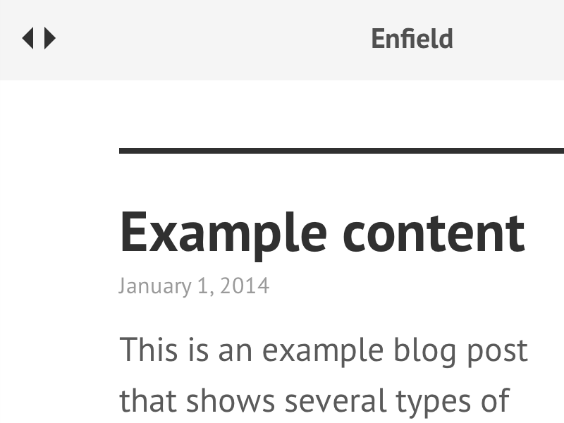 Enfield by Mark Otto on Dribbble