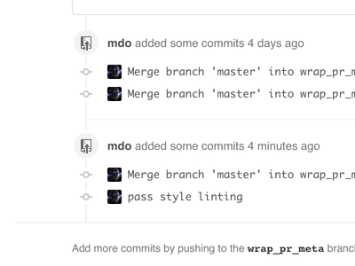 GitHub timeline tweak