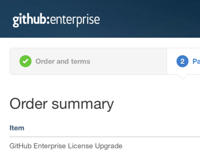 Order and terms