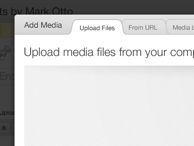 Redesigned WordPress Media Uploader