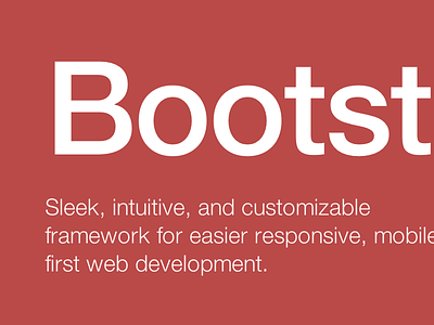 Bootstrap homepage idea