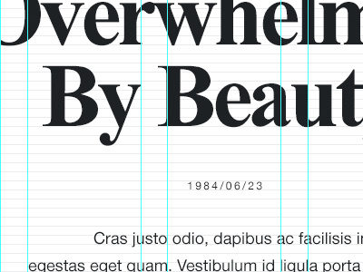 She's the one! helvetica times new roman