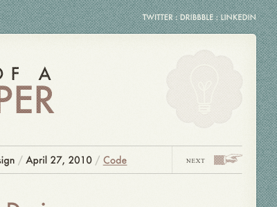 Finally, I'm Happy! :) blog bronze copper icon lightbulb teal