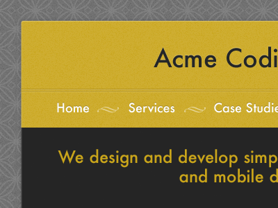 Acme Coding Co black futura gold vintage