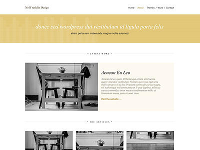 Nol Franklin Design black gold times wordpress