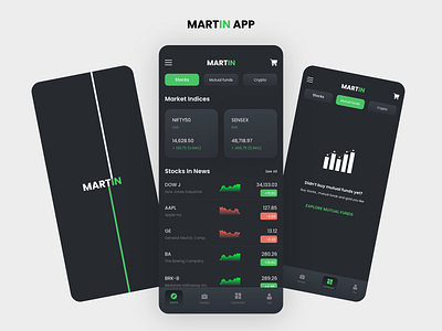 MARTIN APP app design minimal ui ux