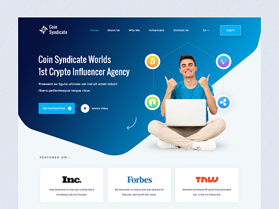 Crypto Agency Website app branding design typography ui ux website agency cryptocurrency