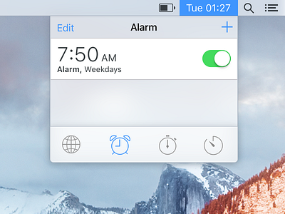 OSX / IOS style clock