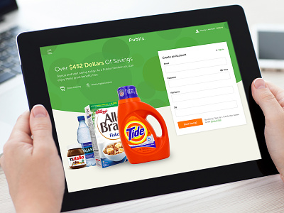 Grocery Savings Sign Up Form 001 daily ui form sign up signup ui ux