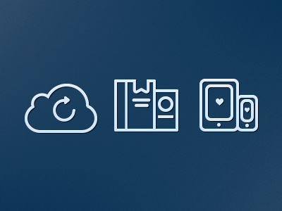 Icon for Mobile App app cloud icon iphone read