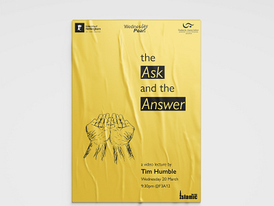 The Ask and the Answer clean design islam islamic muslim poster pray prayer prayers quran simple university