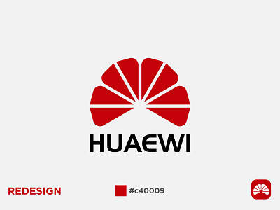 HUAWEI LOGO REDESIGN best logo branding colorful creative design huawei icon identity it logo logo logo design modern redesign vector