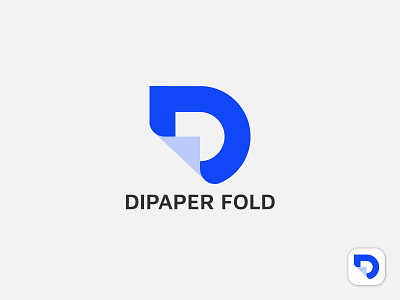 D Letter Logo-Paper Fold