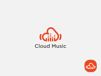 Cloud music Logo Design app icon design branding colorful creative design icon identity illustration lettering logo design mark media music symbol typeface typography ui ui ux alphabet vector