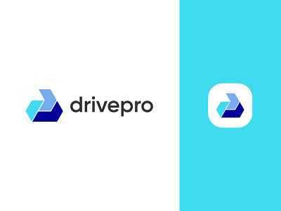 Drive logo and P letter logo